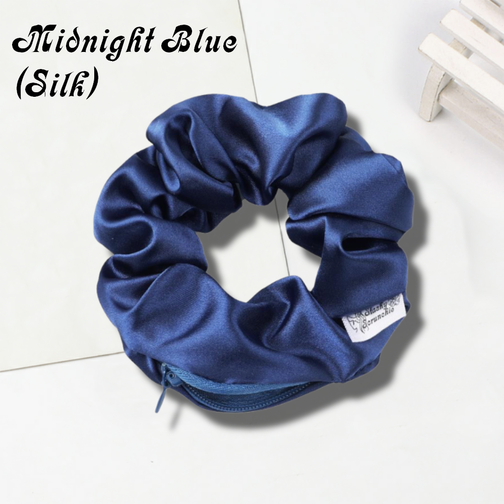 Midnight Blue Stashy Scrunchie