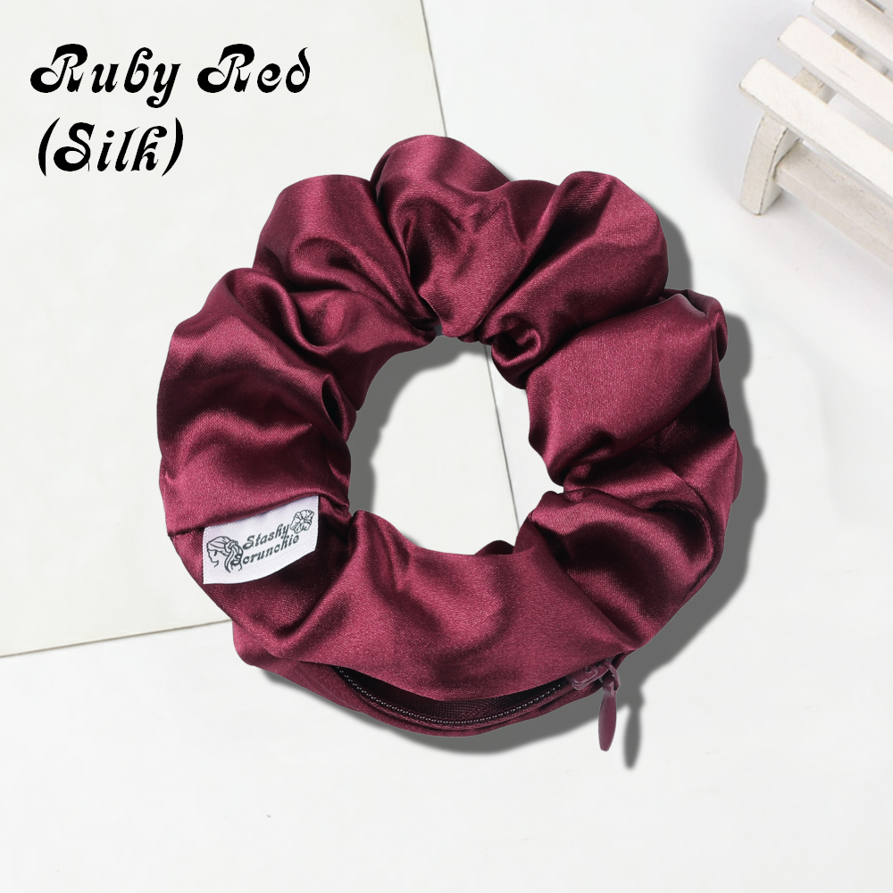 Ruby Red Stashy Scrunchie