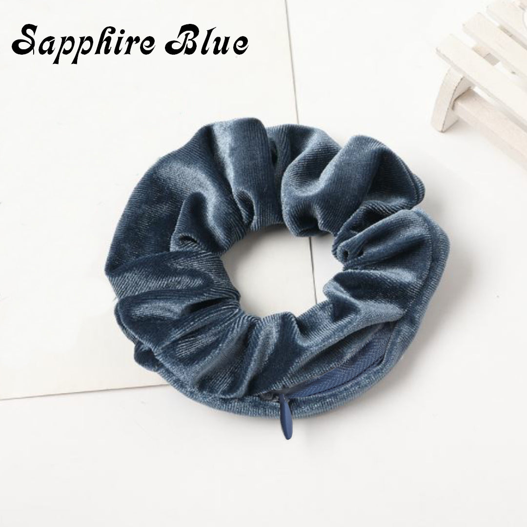 Sapphire Blue Stashy Scrunchie