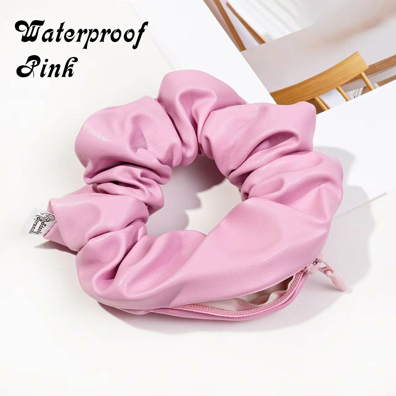 Stashy Scrunchie - Waterproof Pink