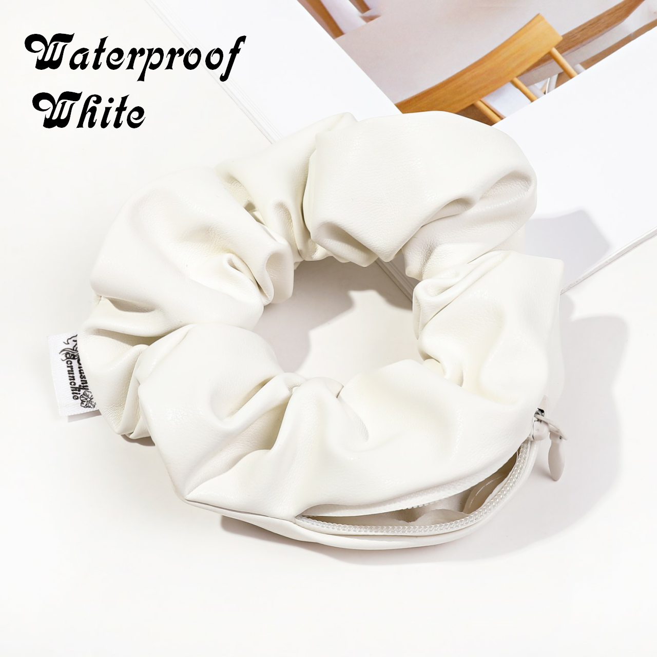 Stashy Scrunchie - Waterproof White